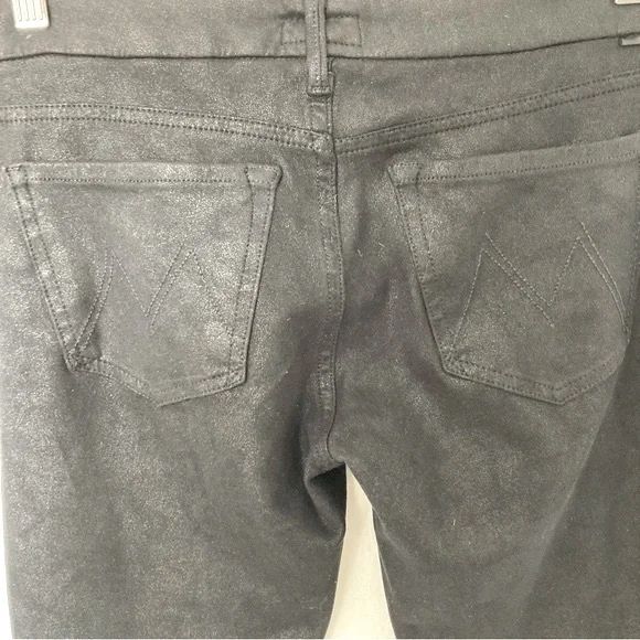 MOTHER The Looker in Look But Don’t Touch Faux Suede Jeans, Size 28 - Picture 9 of 9